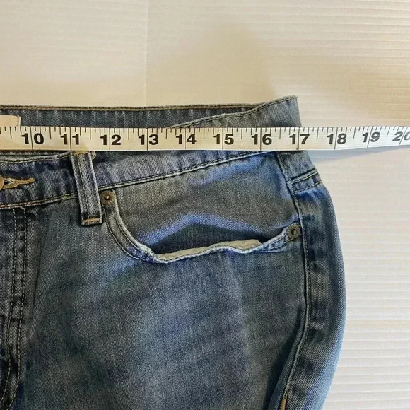 Henry & Belle Paxton Jeans Women's Size 32 Blue Mid Rise Med Wash Whisker Faded - Picture 9 of 11